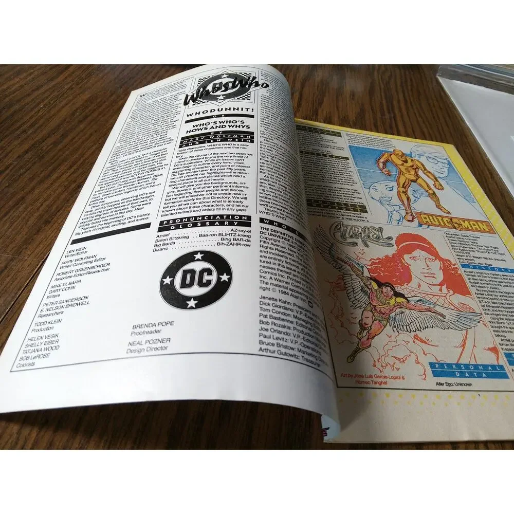 Who's Who: The Definitive Directory Of The DC Universe April 1985 DC Comics